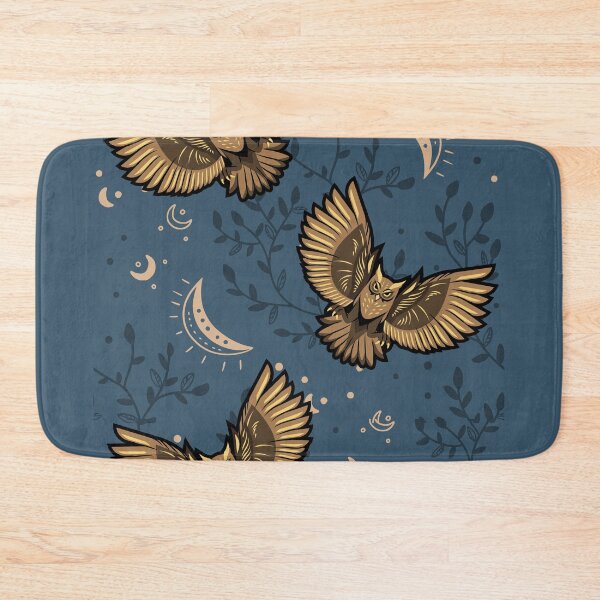 Item preview, Owls Blue night designed and sold by ShoutForJoy.