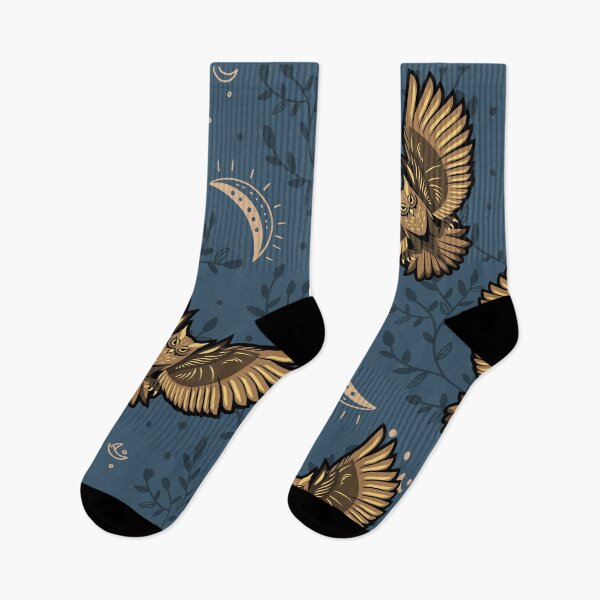 Item preview, Owls Blue night designed and sold by ShoutForJoy.