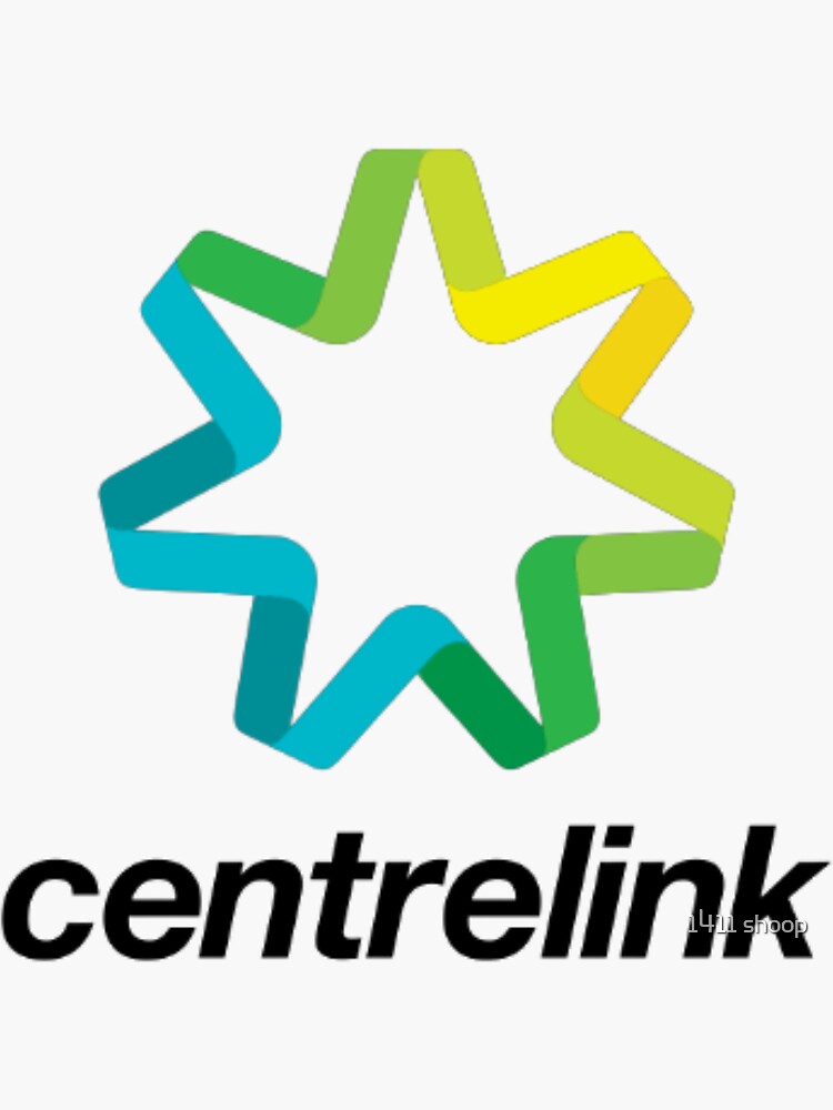 "centrelink" Sticker for Sale by 123IK Redbubble