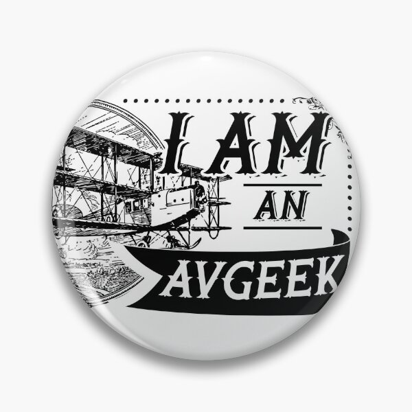 Item preview, I'M AN AVGEEK VINTAGE BLACK designed and sold by SpicyAviator.
