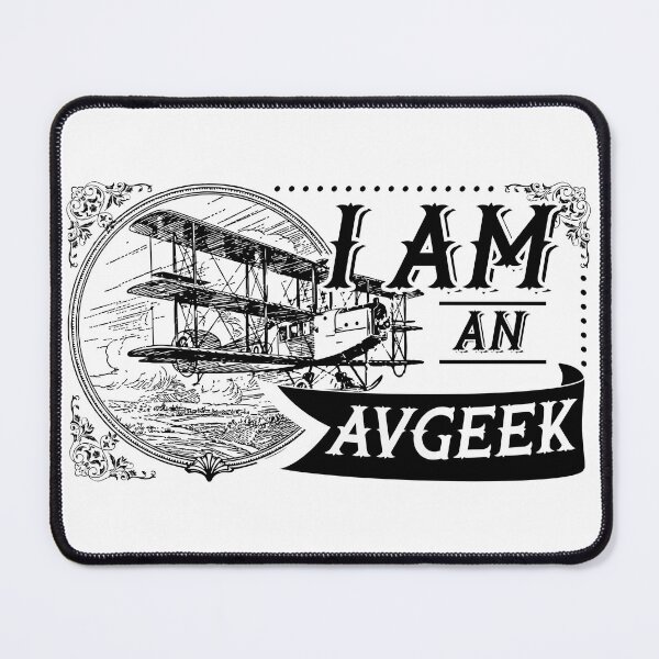 Item preview, I'M AN AVGEEK VINTAGE BLACK designed and sold by SpicyAviator.