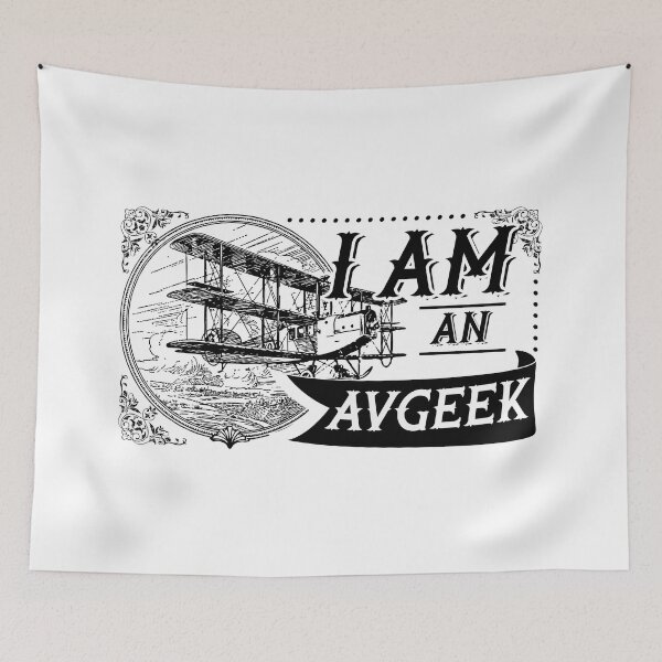 Item preview, I'M AN AVGEEK VINTAGE BLACK designed and sold by SpicyAviator.