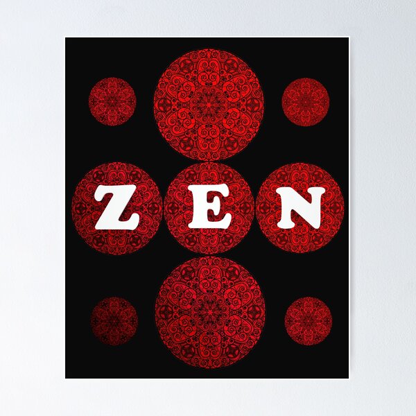 Item preview, Zen Red Flower. designed and sold by DEKA777.