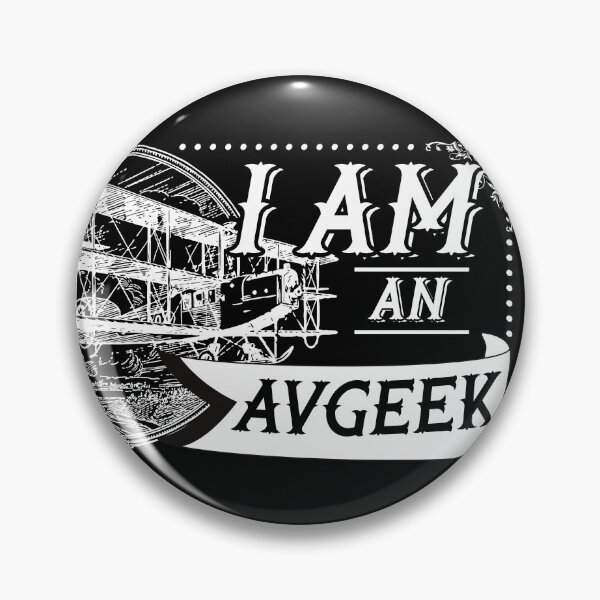 Item preview, I'M AN AVGEEK VINTAGE WHITE designed and sold by SpicyAviator.