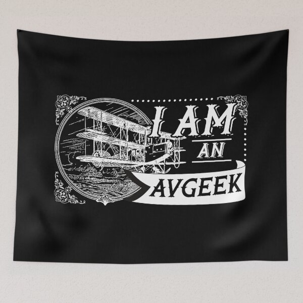Item preview, I'M AN AVGEEK VINTAGE WHITE designed and sold by SpicyAviator.