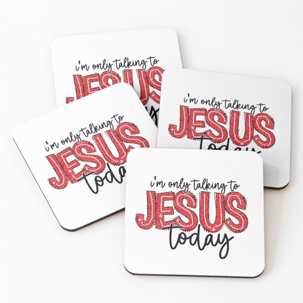 Item preview, I´M ONLY TALKING TO JESUS TODAY - funny christian quote designed and sold by KatisDesign.