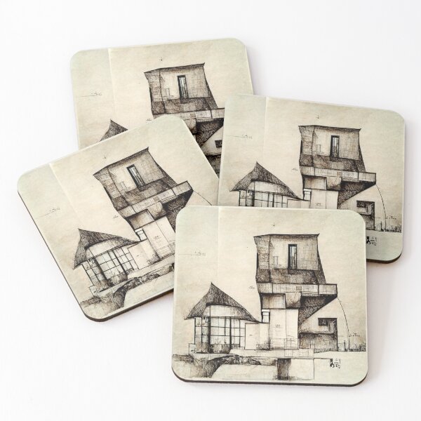 Item preview, Architecture in Artificial Intelligence - Leonardo Da Vinci - MicroEdificio 10 designed and sold by TheCollageWorld.
