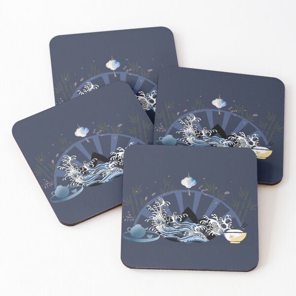 Item preview, Asian wave owl night designed and sold by UgaMaru.