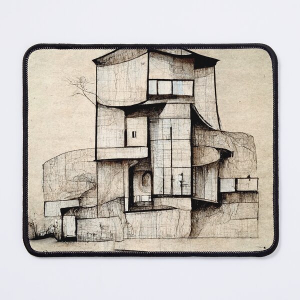 Item preview, Architecture in Artificial Intelligence Leonardo Da Vinci- MicroEdificio 12 designed and sold by TheCollageWorld.