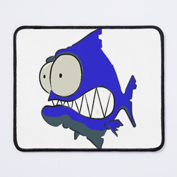 Item preview, id53-4 Blue and Navy Piranha, Fish, Cute Fish, Funny Fish, Funny Animals, Surprised Fish, Confused Piranha, Scared Piranha, Big Eyes, Beautiful Teeth, Laughing, Excited, Dangerous Fish, Sea creatures designed and sold by bcbutika.
