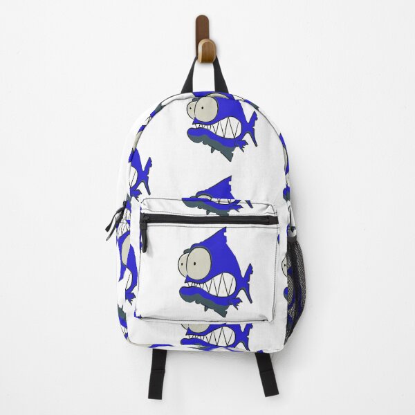 Item preview, id53-4 Blue and Navy Piranha, Fish, Cute Fish, Funny Fish, Funny Animals, Surprised Fish, Confused Piranha, Scared Piranha, Big Eyes, Beautiful Teeth, Laughing, Excited, Dangerous Fish, Sea creatures designed and sold by bcbutika.