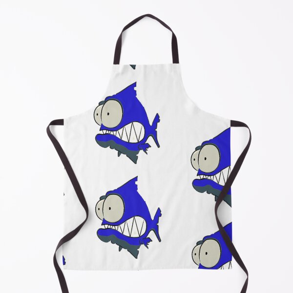 Item preview, id53-4 Blue and Navy Piranha, Fish, Cute Fish, Funny Fish, Funny Animals, Surprised Fish, Confused Piranha, Scared Piranha, Big Eyes, Beautiful Teeth, Laughing, Excited, Dangerous Fish, Sea creatures designed and sold by bcbutika.