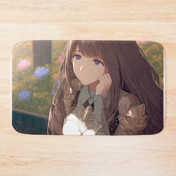 Item preview, Portrait of a fantasy female crusader named Aurora drinking coffee designed and sold by PJGartui.