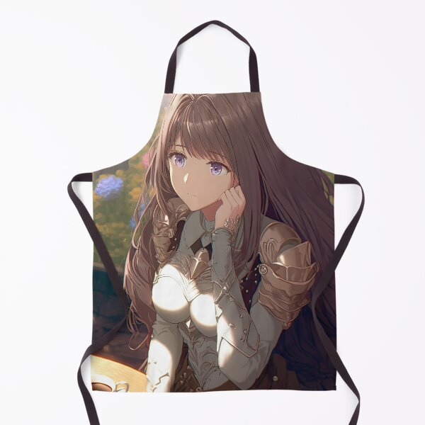 Item preview, Portrait of a fantasy female crusader named Aurora drinking coffee designed and sold by PJGartui.