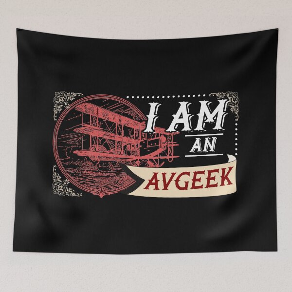 Item preview, I'M AN AVGEEK VINTAGE COLORED designed and sold by SpicyAviator.