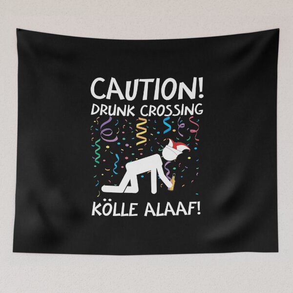Item preview, Carnival costume Kölle Alaaf Cologne Caution Drunk designed and sold by Shirt-Expert.
