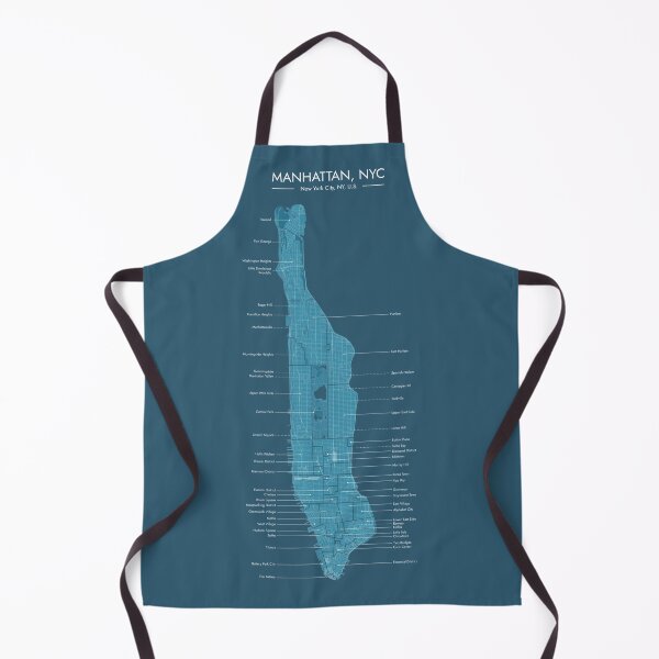 Item preview, Manhattan Neighborhoods Map (Manhattan Island) designed and sold by Rapaz Designs.