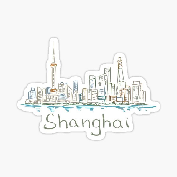 Shanghai Panorama Sticker