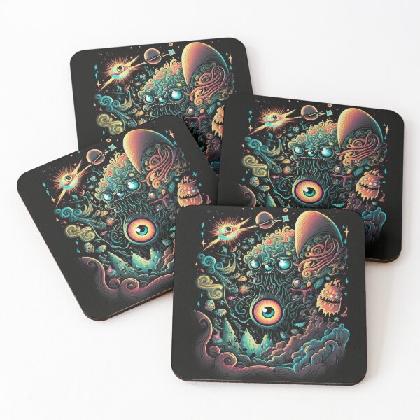 Item preview, abstract artificial monsters in galaxy designed and sold by toxicdz.