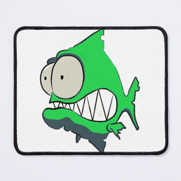Item preview, id53-6 Green Piranha, Fish, Cute Fish, Funny Fish, Funny Animals, Surprised Fish, Confused Piranha, Scared Piranha, Big Eyes, Beautiful Teeth, Laughing, Excited, Dangerous Fish, Sea creatures designed and sold by bcbutika.