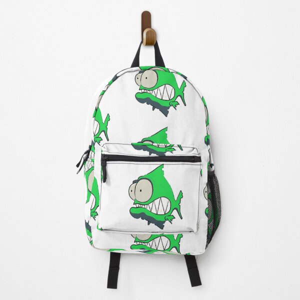 Item preview, id53-6 Green Piranha, Fish, Cute Fish, Funny Fish, Funny Animals, Surprised Fish, Confused Piranha, Scared Piranha, Big Eyes, Beautiful Teeth, Laughing, Excited, Dangerous Fish, Sea creatures designed and sold by bcbutika.