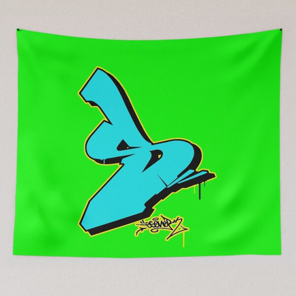Item preview, BLUE LETTER S BY ESONE URBAN GRAFFITI STREET STYLE  designed and sold by GraffitiBomberZ.