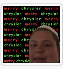 Merry Chrysler Christine Sydelko Sticker