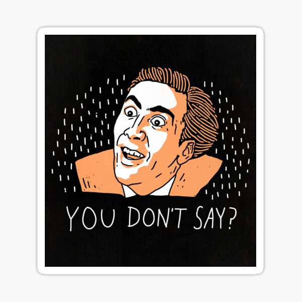 Item preview, Nicolas Cage designed and sold by RonanLynam.