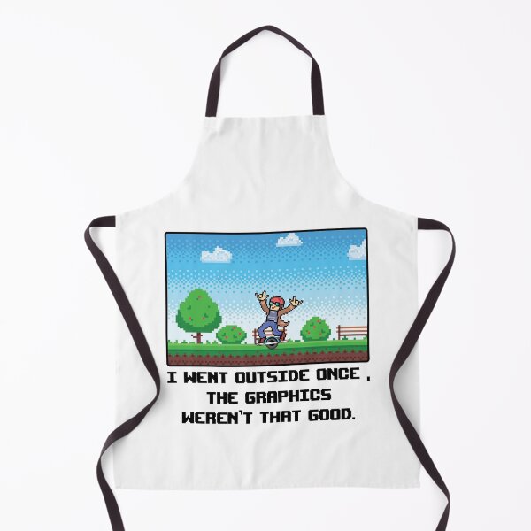 Item preview, funny onewheel design pixel art For video games lovers  - i went outside once the graphics weren't that good  designed and sold by QUEEN-WIVER.