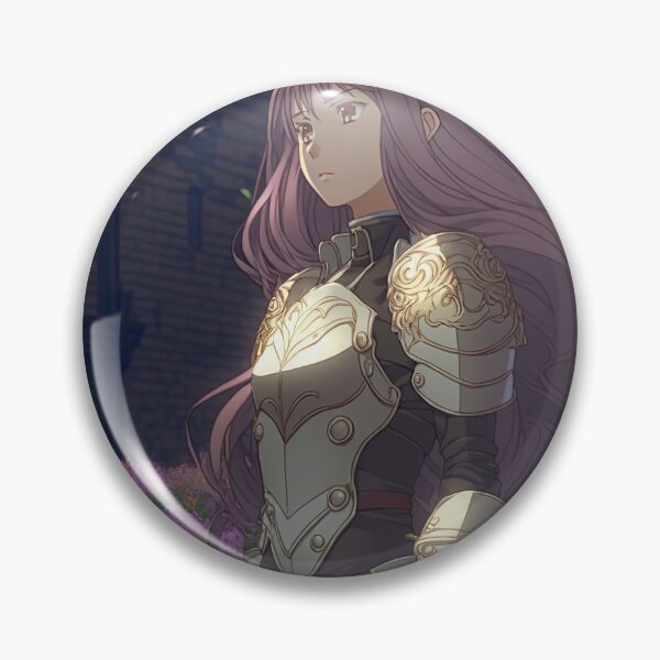 Item preview, Portrait of a fantasy female crusader named Aurora in front of the barracks designed and sold by PJGartui.