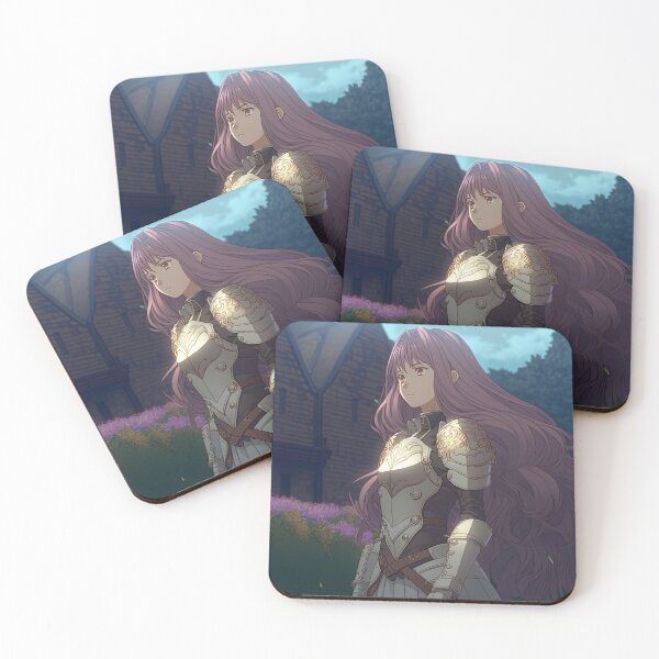 Item preview, Portrait of a fantasy female crusader named Aurora in front of the barracks designed and sold by PJGartui.