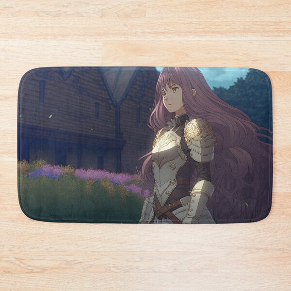 Item preview, Portrait of a fantasy female crusader named Aurora in front of the barracks designed and sold by PJGartui.