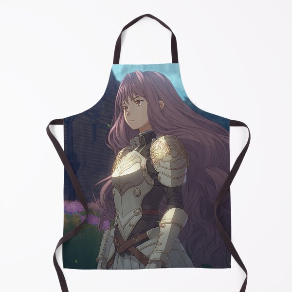 Item preview, Portrait of a fantasy female crusader named Aurora in front of the barracks designed and sold by PJGartui.