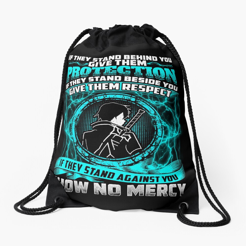 SAO - No mercy Drawstring Bag