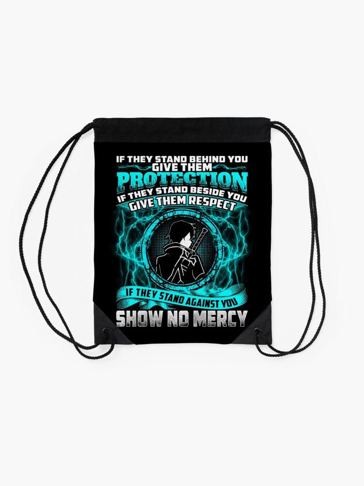 Alternate view of SAO - No mercy Drawstring Bag