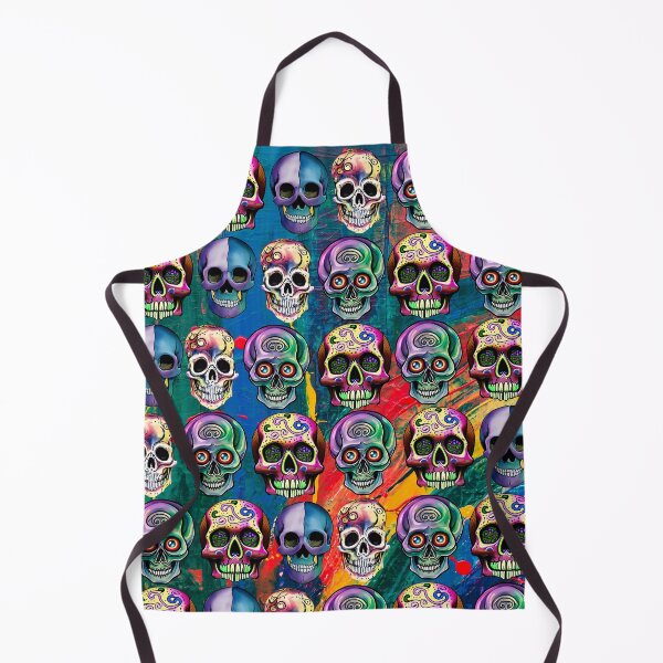 Item preview, FESTIVE COLORFUL SKULL PATTERNS - WATERCOLOR PAINT designed and sold by DanaMire.