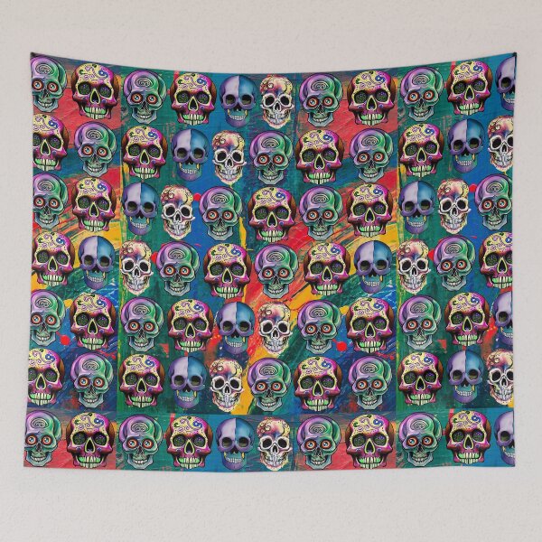 Item preview, FESTIVE COLORFUL  SKULL PATTERNS - WATERCOLOR PAINT  designed and sold by DanaMire.