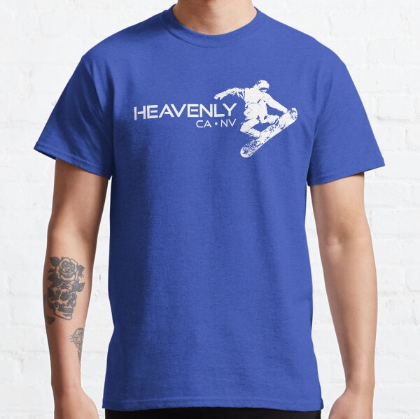 Aperçu de l'œuvre Station de ski paradisiaque Californie Nevada Snowboarder créée et vendue par Esskay Designs.