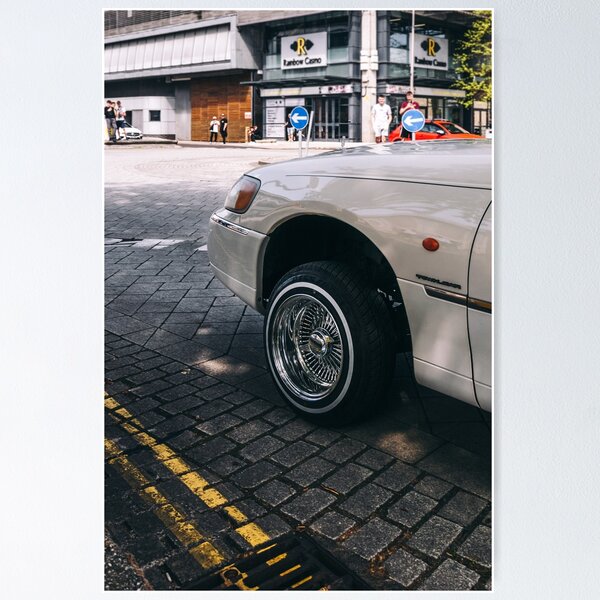 Lincoln Towncar lowrider Poster