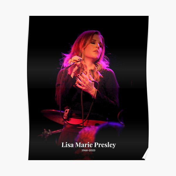 Lisa Marie Presley Poster For Sale By Ellakame Redbubble