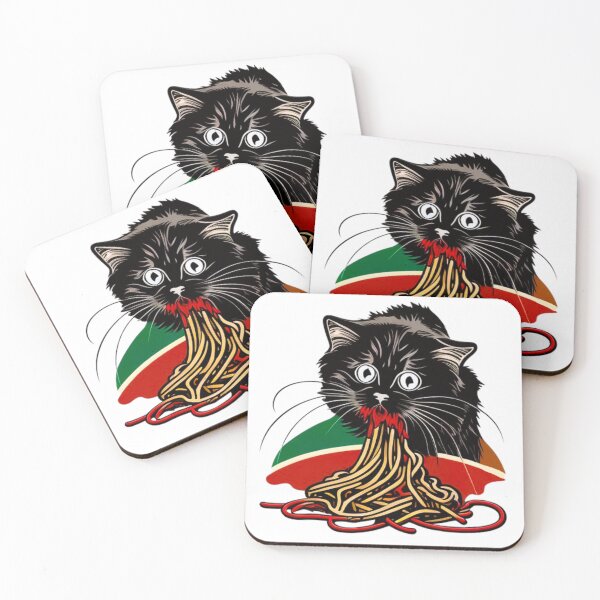 Item preview, Cat eating spaghetti a Spaghetti Cat designed and sold by ValleyDream.