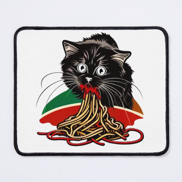 Item preview, Cat eating spaghetti a Spaghetti Cat designed and sold by ValleyDream.