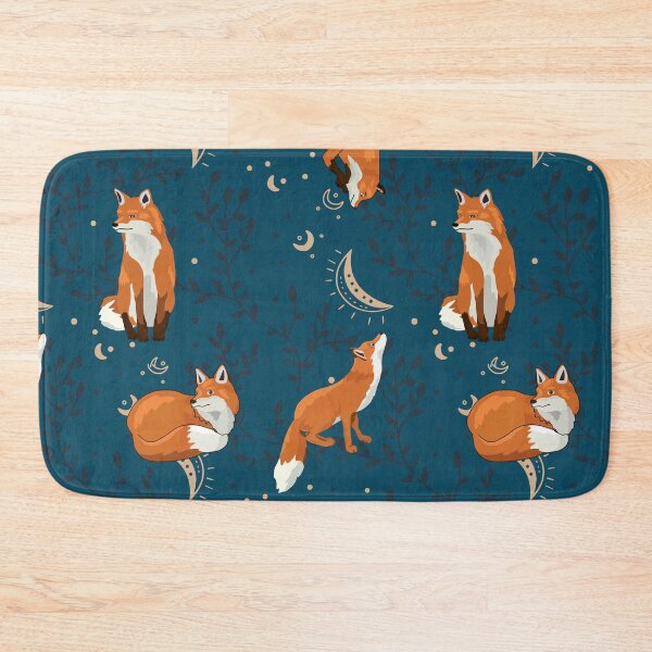Item preview, Foxes Blue Night designed and sold by ShoutForJoy.