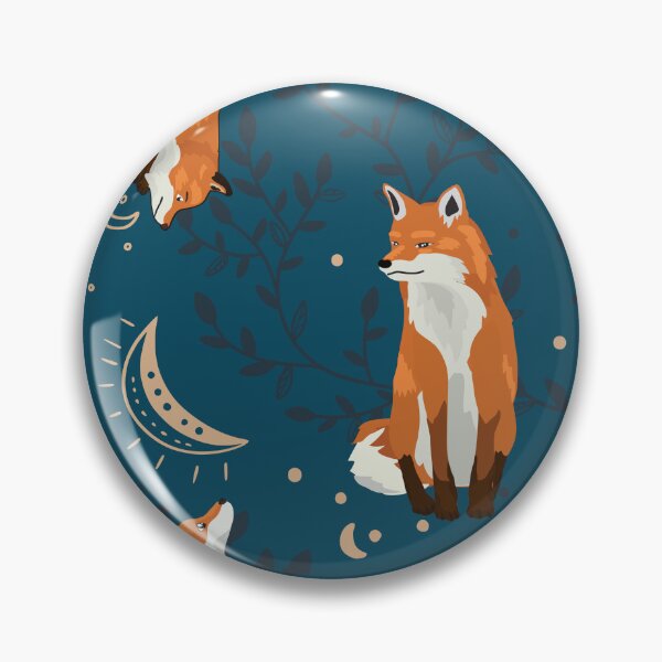 Item preview, Foxes Blue Night designed and sold by ShoutForJoy.