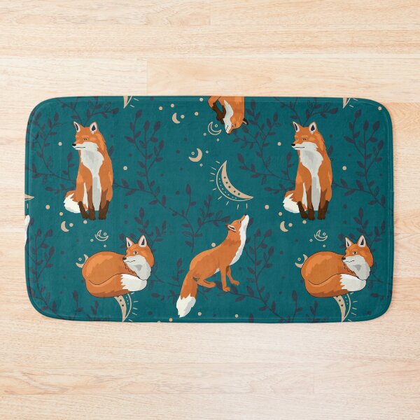Item preview, Foxes Green Night designed and sold by ShoutForJoy.