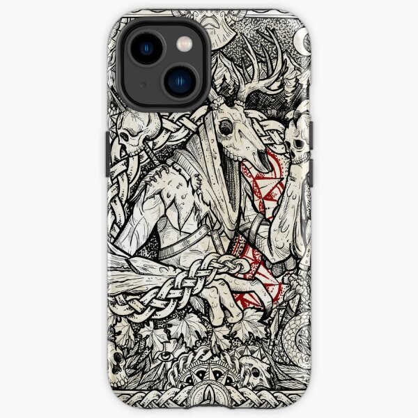 Leshy demon from forest with background iPhone Tough Case