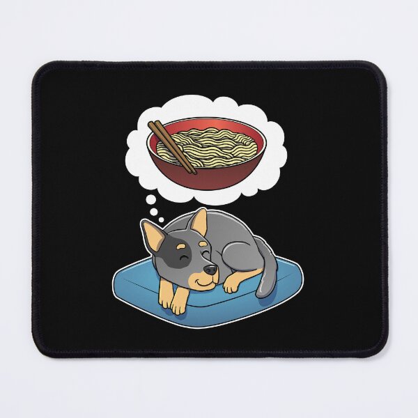 Item preview, Australian Cattle Dog dreaming about Instant Noodles designed and sold by DoggieDelights.