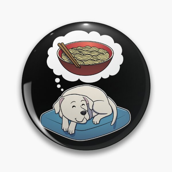 Item preview, Dogo Argentino dreaming about Instant Noodles designed and sold by DoggieDelights.