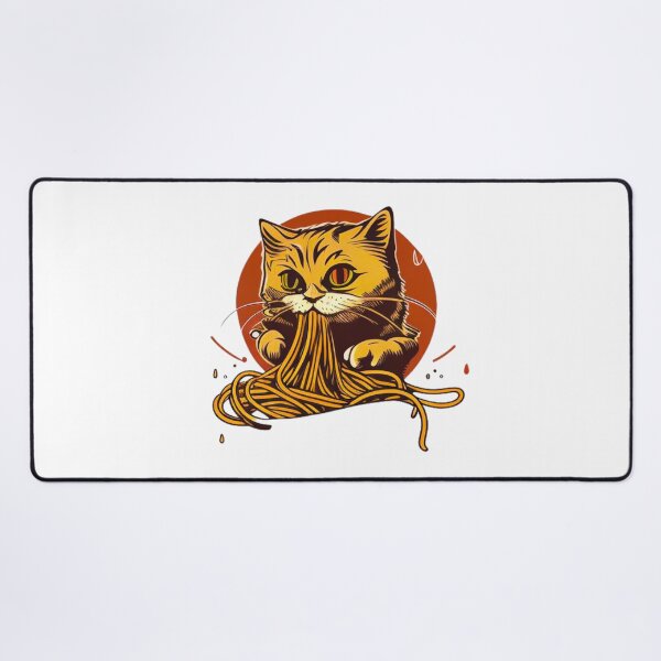 Item preview, Cat eating spaghetti a Spaghetti Cat designed and sold by ValleyDream.