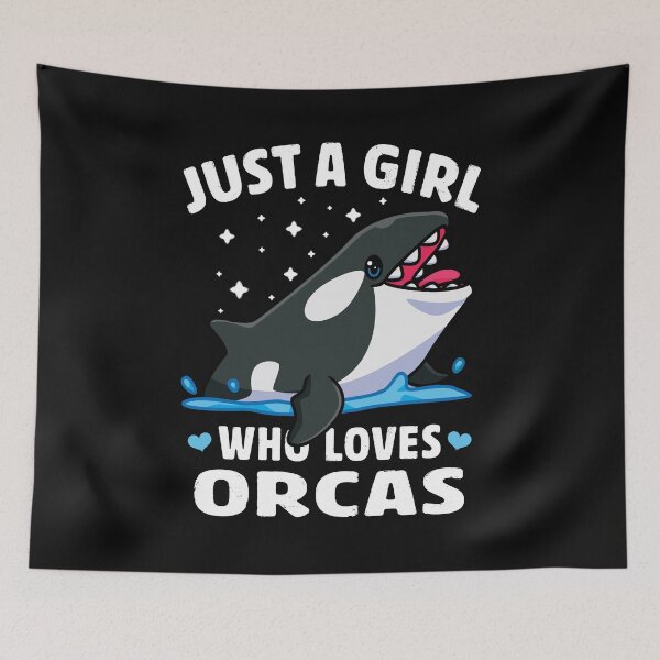 Item preview, Just a girl who loves orcas cute killer whale  designed and sold by Majesticoo.